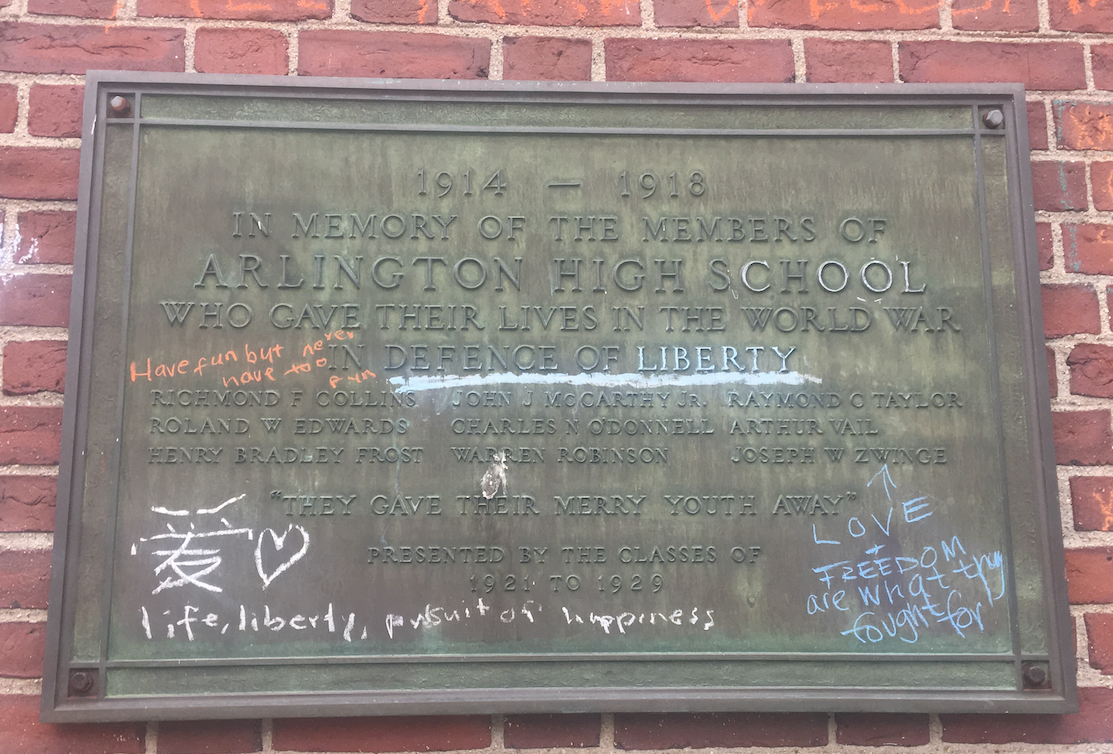 Defence of liberty close-up